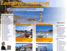 Tablet Screenshot of lanzarote-naturism.com